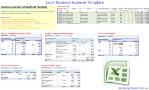 Excel Businsess Expense Template 2